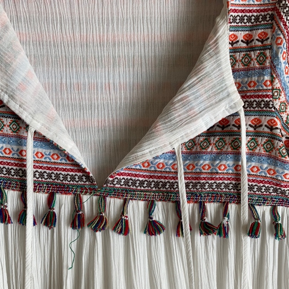 Earth Bound Boho embroidered top